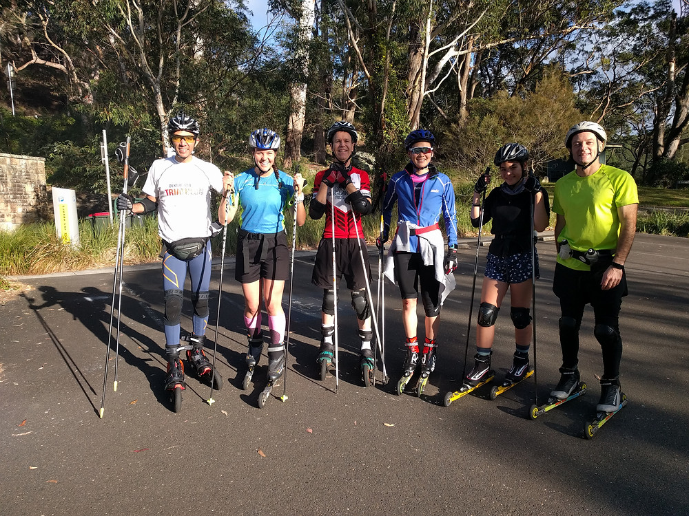Biathlon training in Sydney