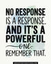 Silence Speaks Volumes!