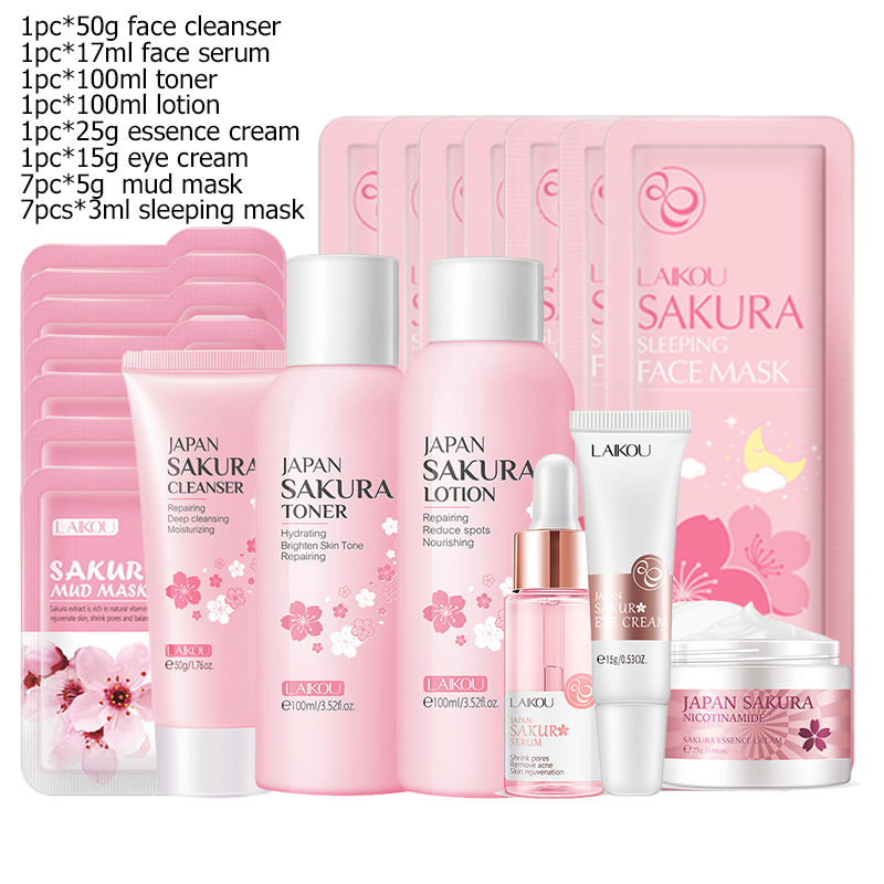 Thumbnail: Sakura Glow Ritual — Korean 4-Step Skincare Set