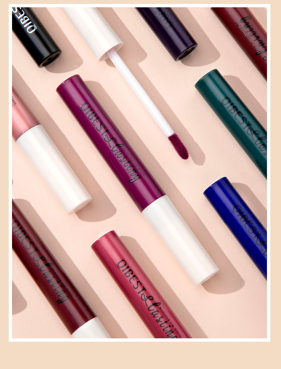Thumbnail: QIBEST Velvet Matte Liquid Lipstick — Waterproof Long-Lasting Lip Tint 2.5g