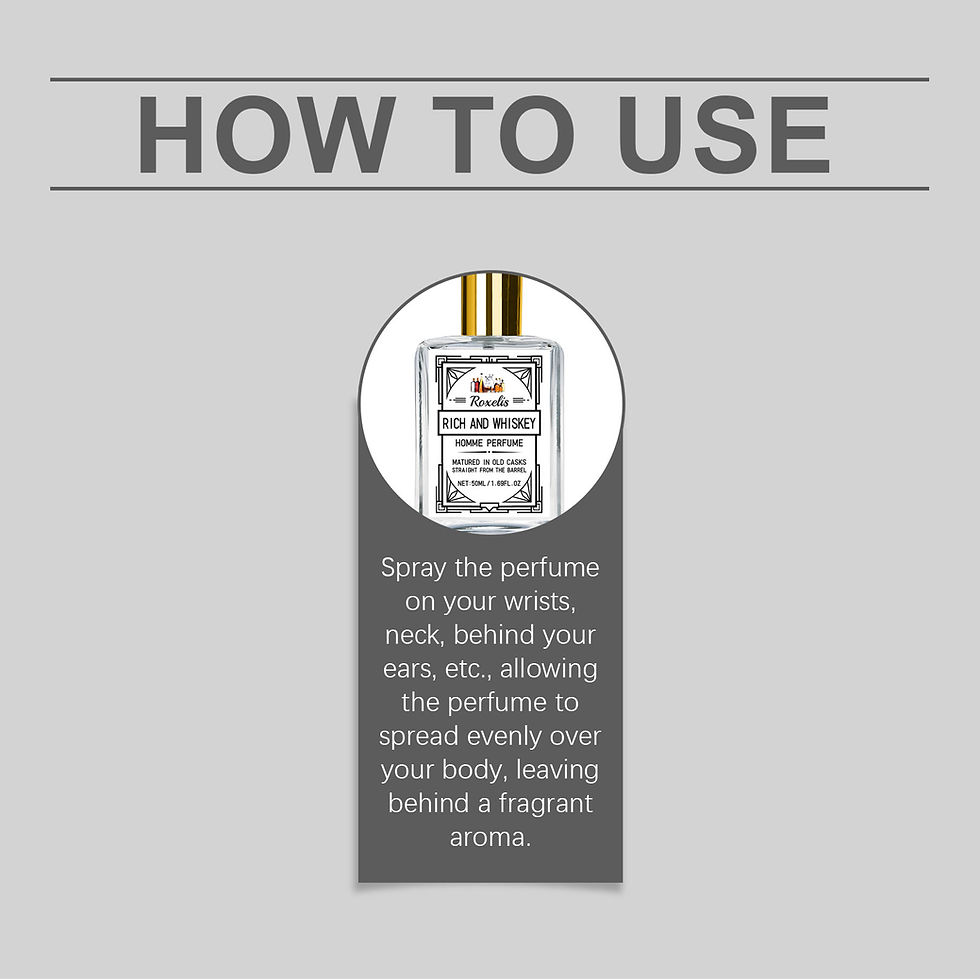 Thumbnail: ROXELIS Rich & Whiskey Homme EDT — Bold Long-Lasting Men's Fragrance 50ml