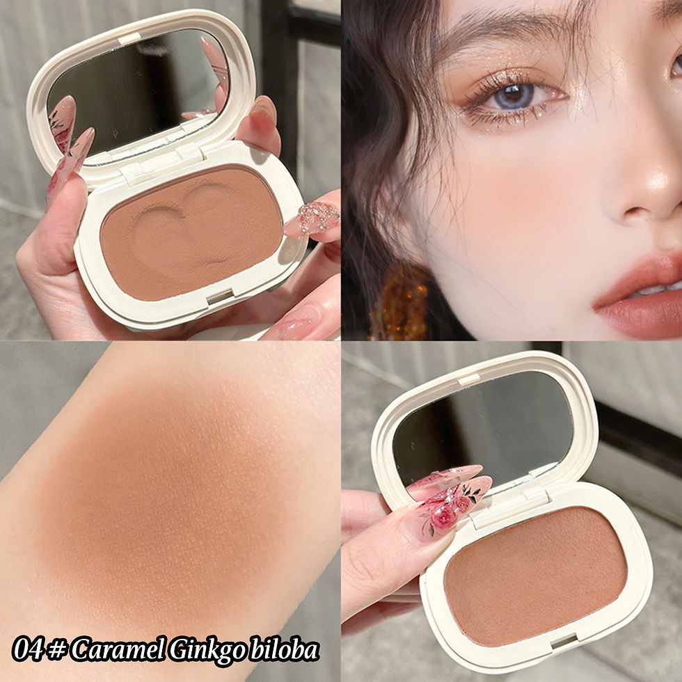 Thumbnail: Silky Glow Blush — High-Pigment Powder Blush, Natural Flush Finish