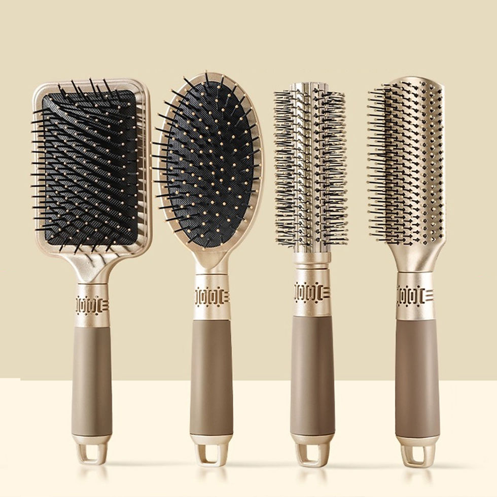 Thumbnail: KLINA Scalp Massage Air Cushion Brush — Anti-Static Detangling Hairbrush