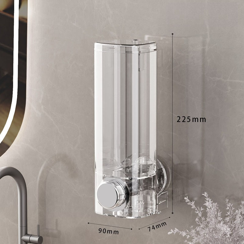 Thumbnail: Transparent wall-mounted liquid soap dispenser
