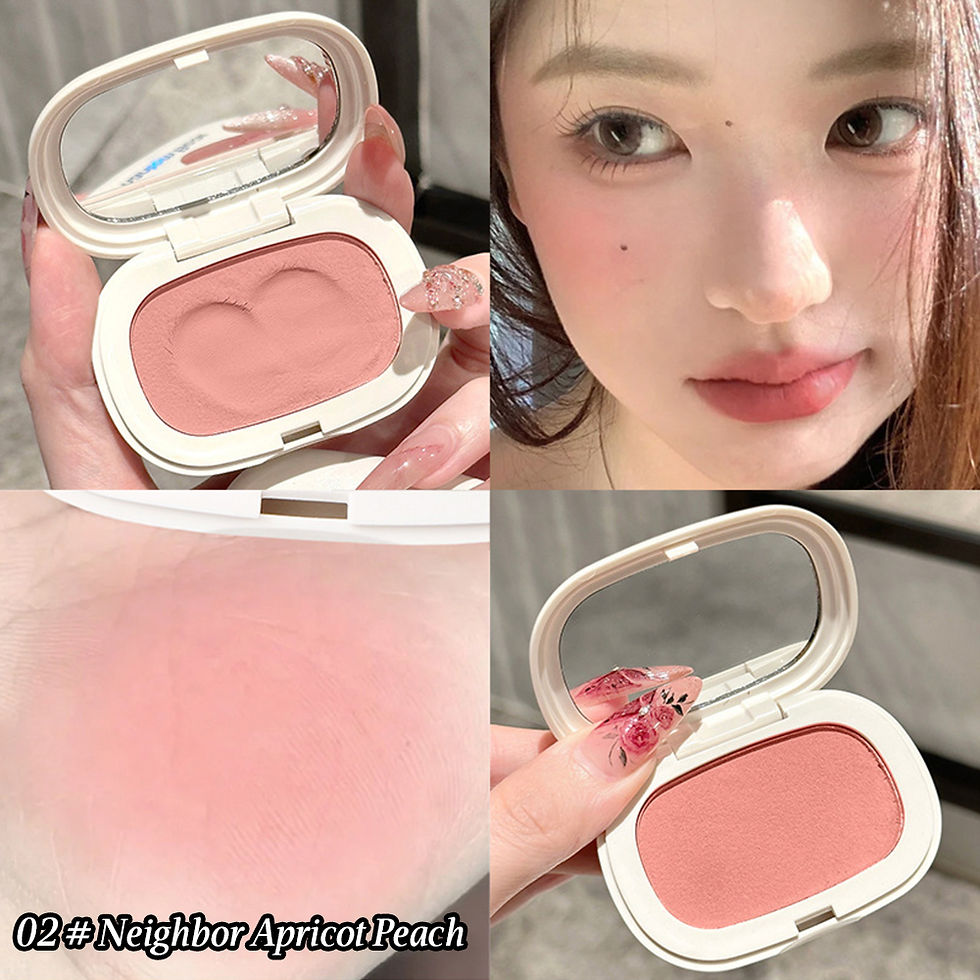 Thumbnail: Silky Glow Blush — High-Pigment Powder Blush, Natural Flush Finish