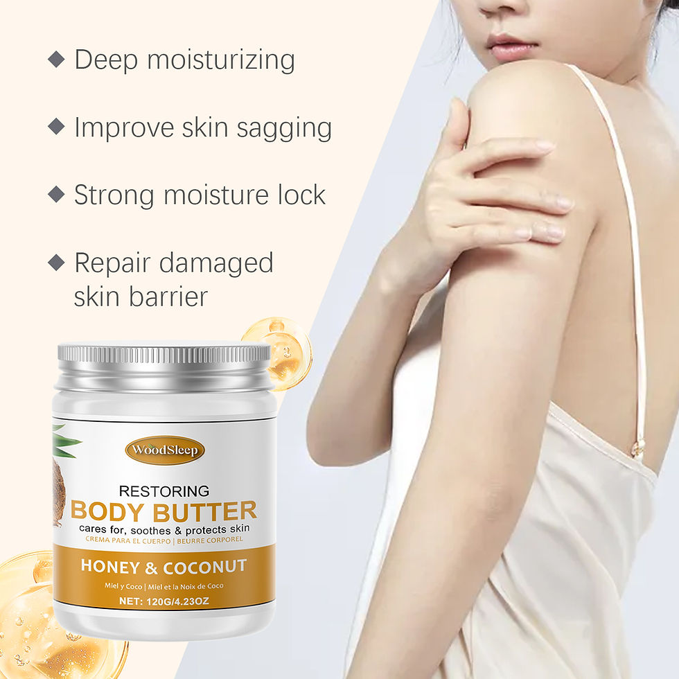 Thumbnail: Woodsleep Coconut Body Butter Cream Long Lasting Smooth Skin Firming Anti Crack 