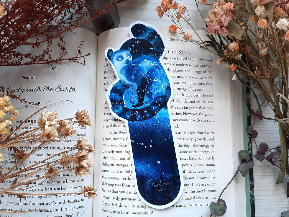 Miniature : Galaxy Animal Bookmarks - Watercolor Painting - Space and Stars
