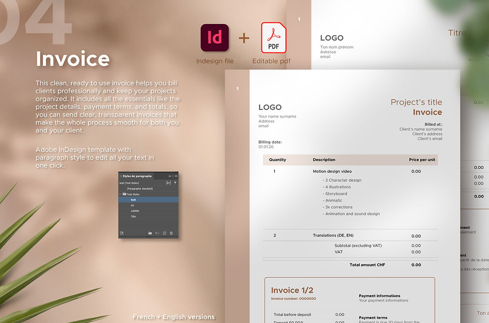 Miniature : Freelance Designer Templates