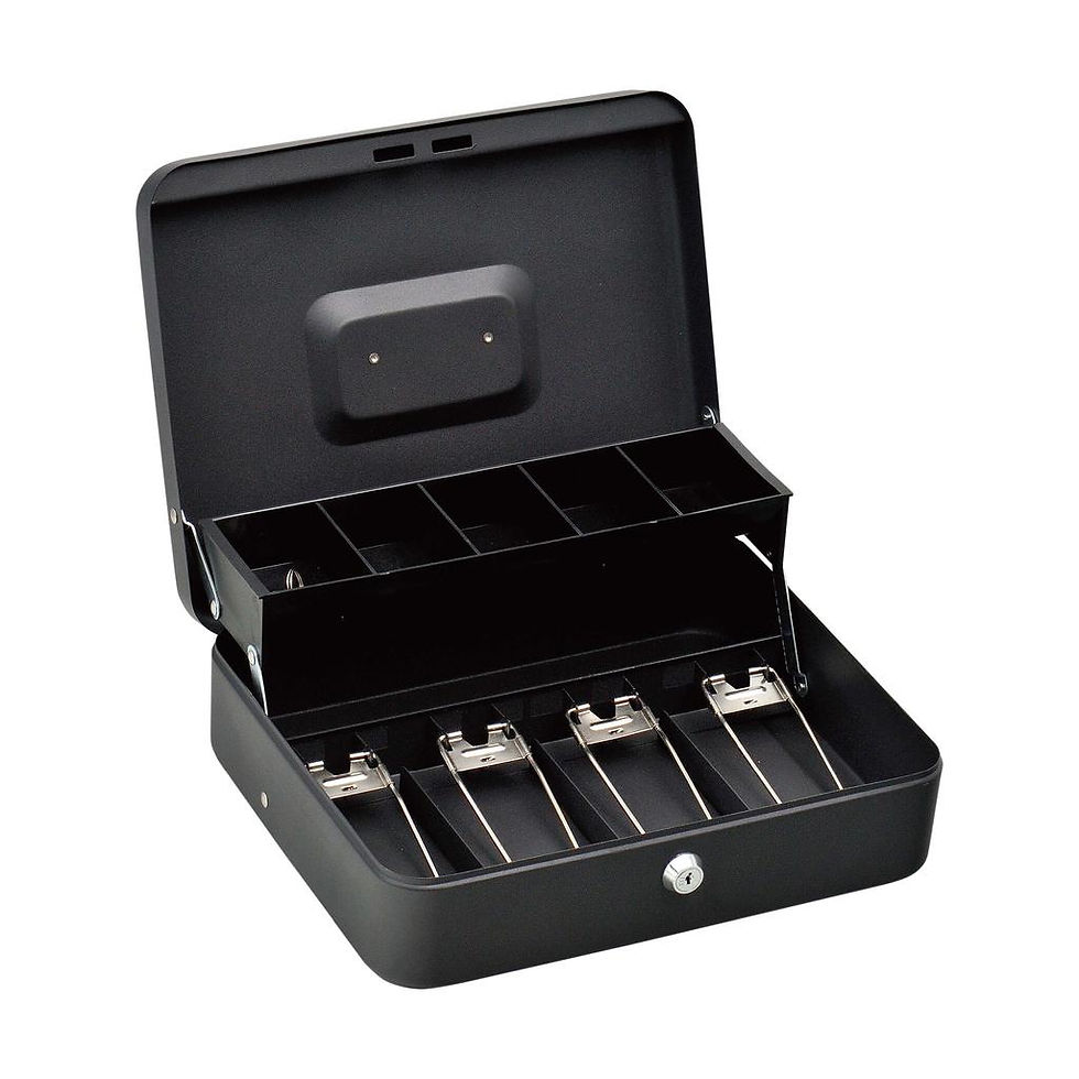 Miniatura: Caja para efectivo. Dinero.