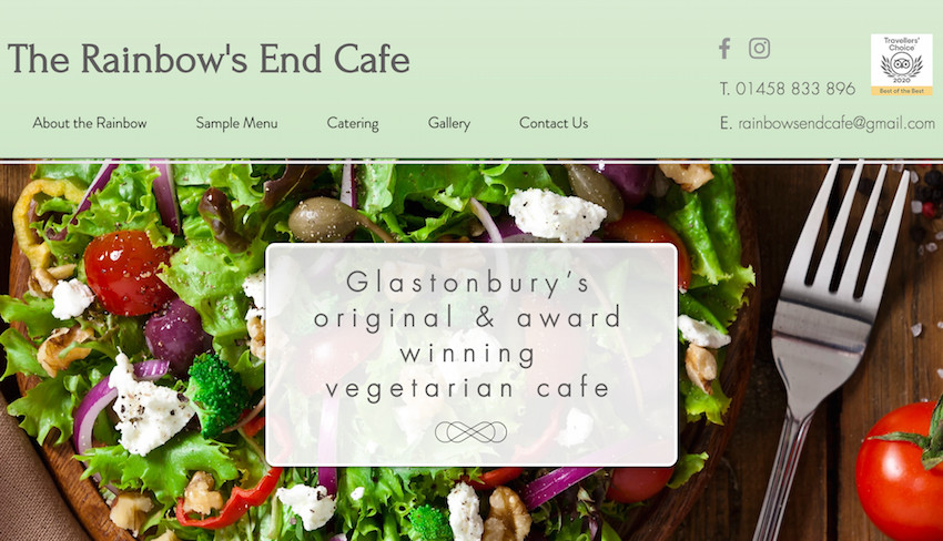 Rainbows End Cafe in Glastonbury