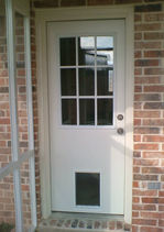 built in doggie door