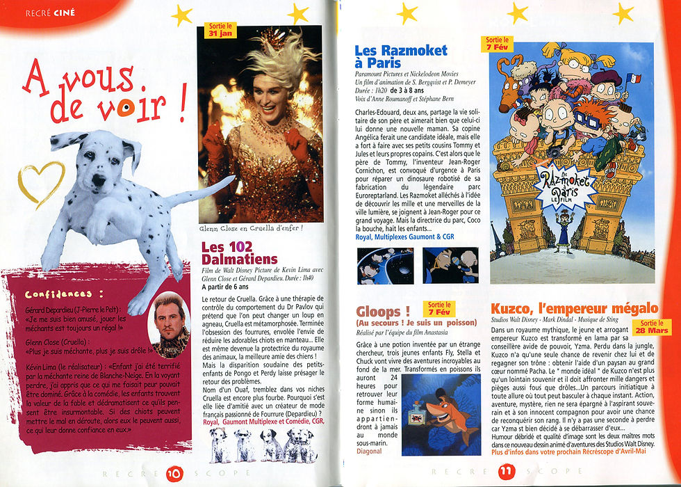 Pages cinéma