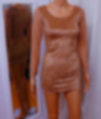 Lattie - Gold velvet & gold glitter mesh