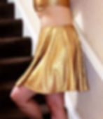 Round mini skirt Gold or Silver