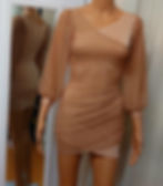 Helen - Asymmetric gold dress