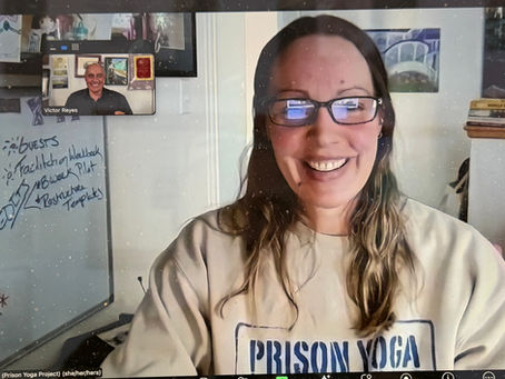 Prison Yoga Project students in the yoga teacher training cohort discuss the importance of being authentic prayer
