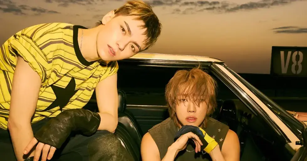 V8 com Vernon e The8, do SEVENTEEN (Pledis Entertainment)