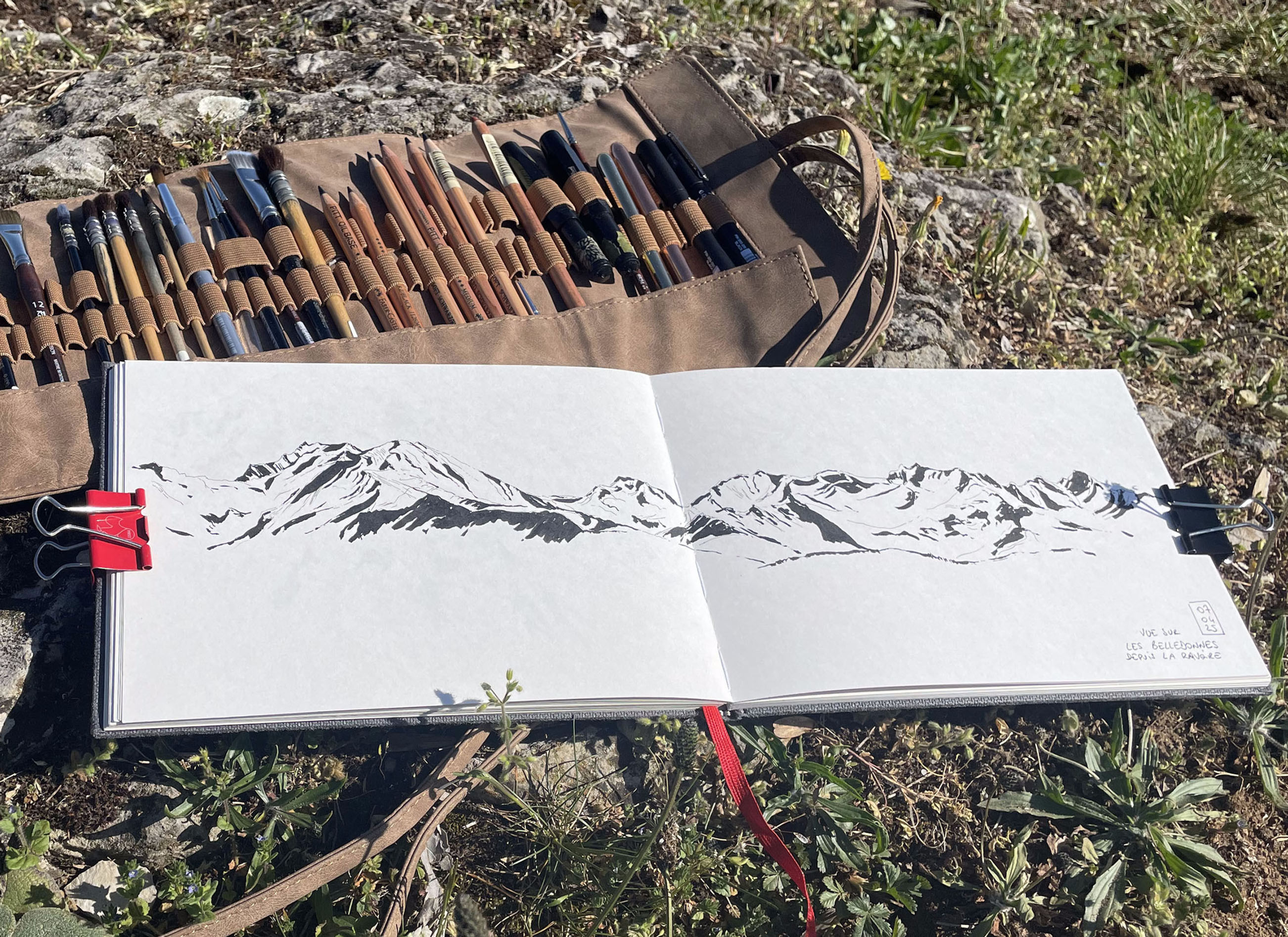 Croquis de paysage à l’encre de Chine - NOUVEAU !