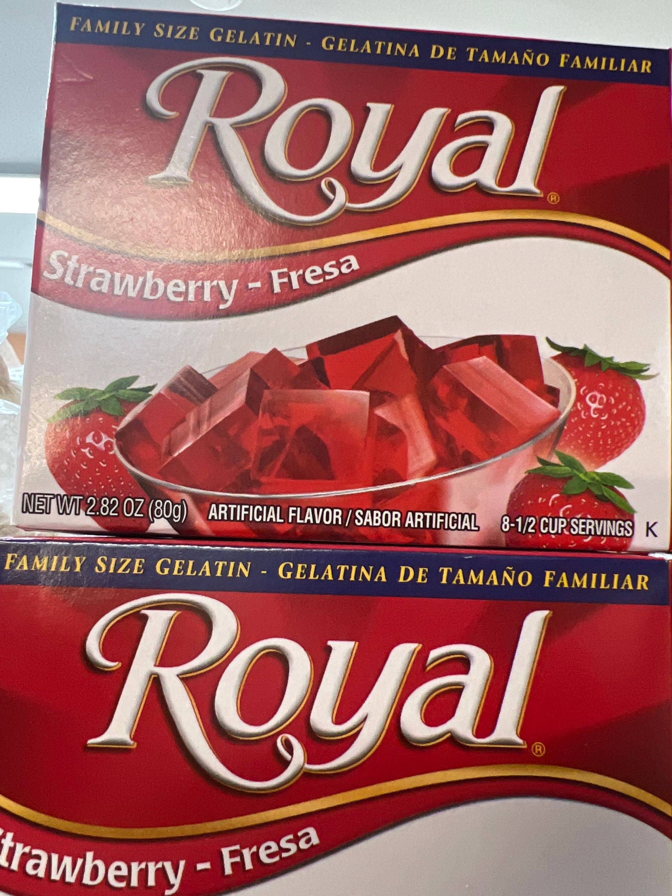 Royal gelatina fresa 