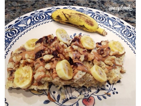 Mini Banana Protein Cake