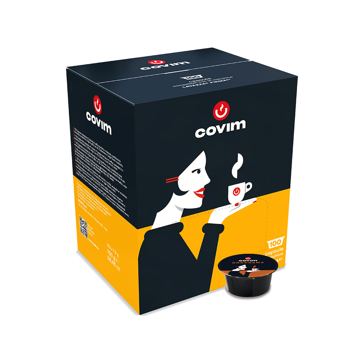100 capsule Covim qualità Orocrema - Compatibili Lavazza Firma.