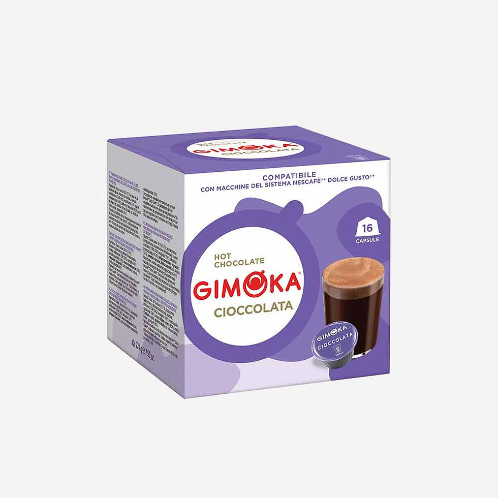 16 capsule Gimoka gusto Cioccolato - compatibili Dolce Gusto.