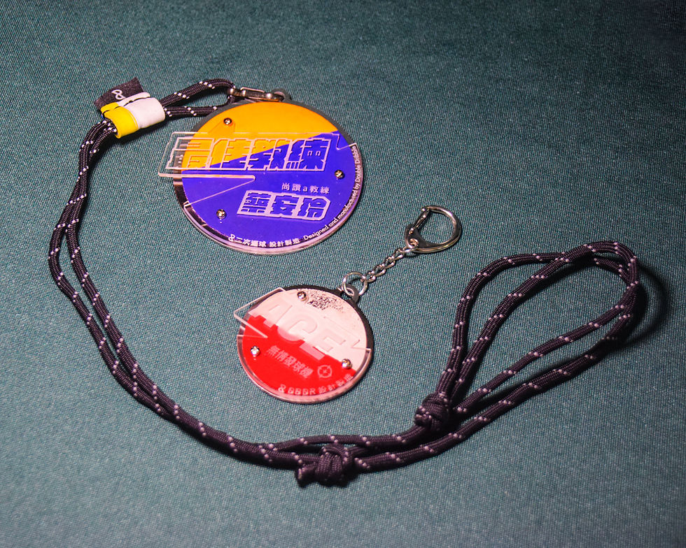 Thumbnail: volleyball medallion and its smaller counterpart, the medallion keyfob