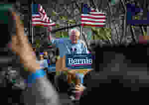 Bernie Sanders, Political Speech, Podium