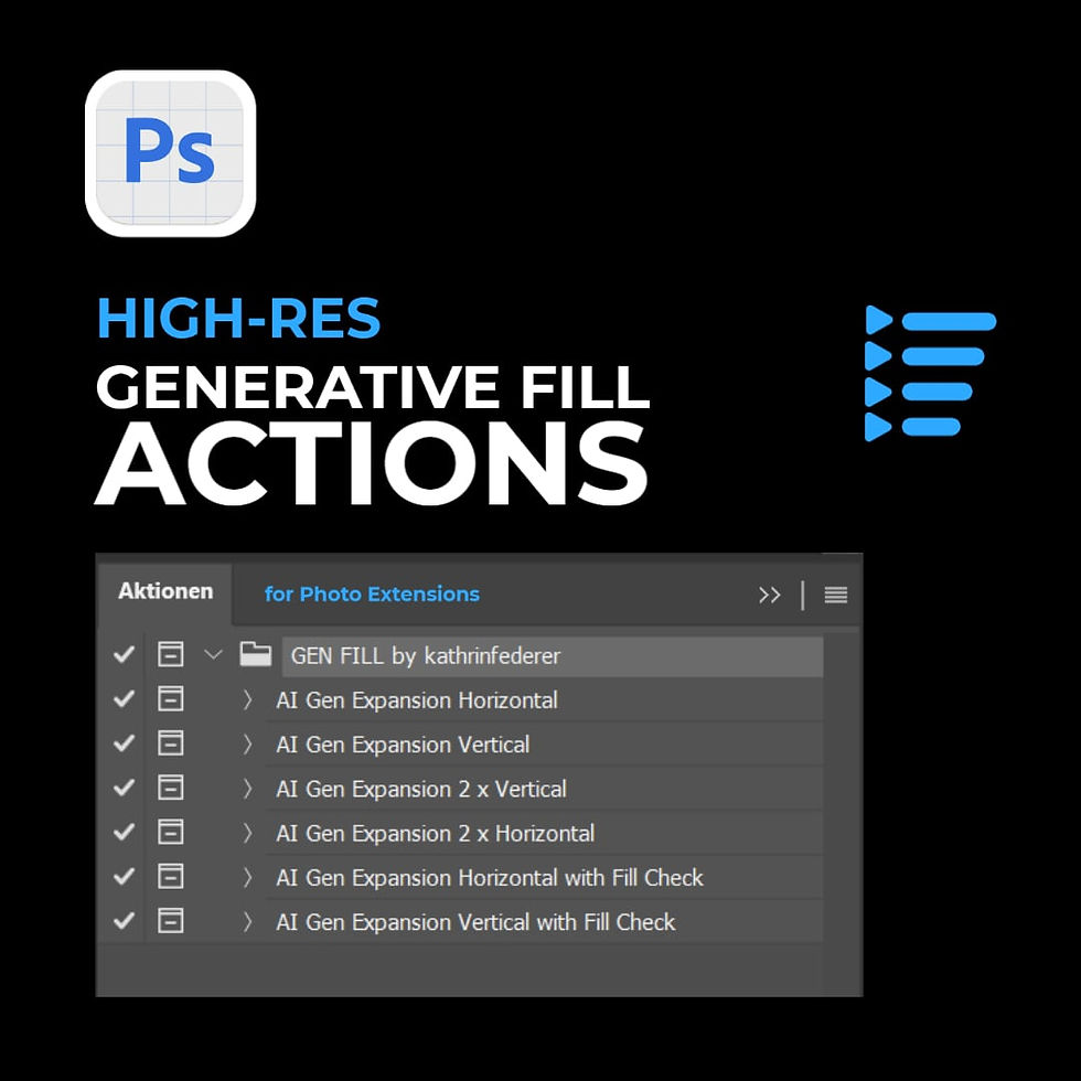 High Res Generative Fill Photoshop Action