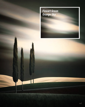 Fineart Green Orange Sky - Vorschau aus meiner Kunst