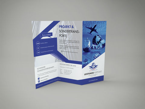 3-fold Flyer FRACHT GROUP (Vorderseite)