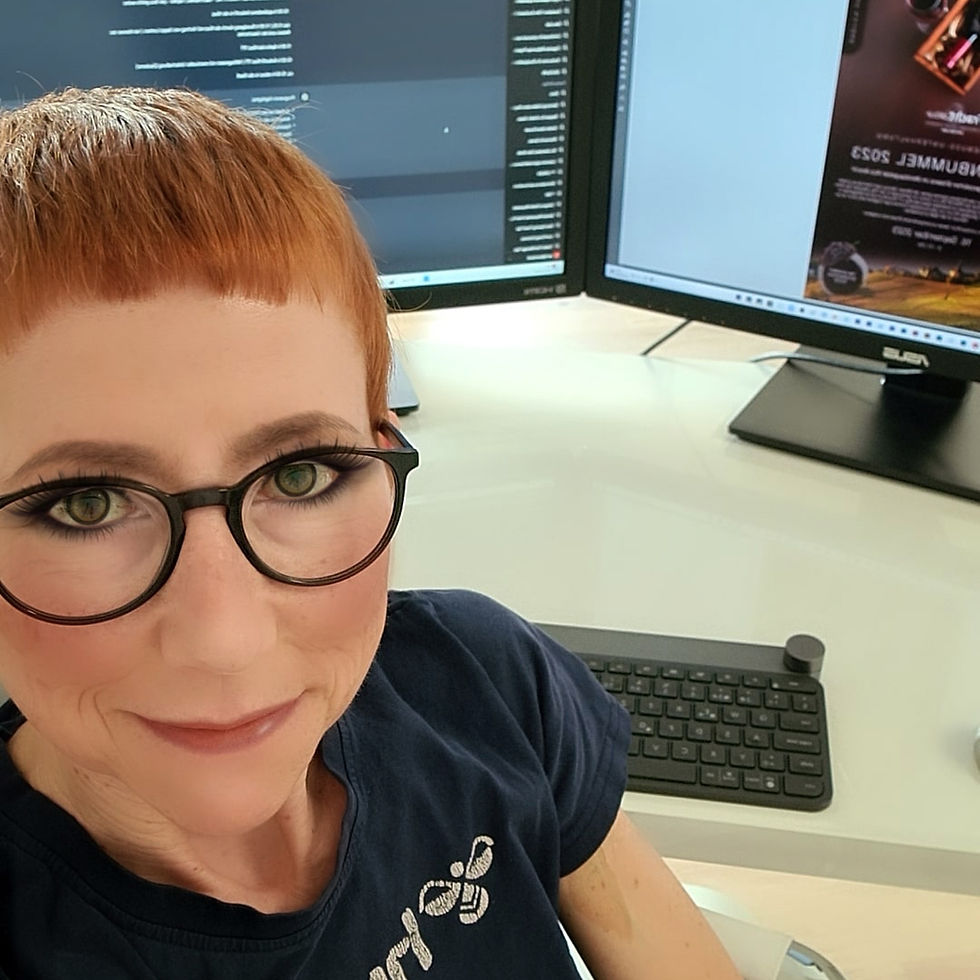 Kathrin Federer in her creative work space.