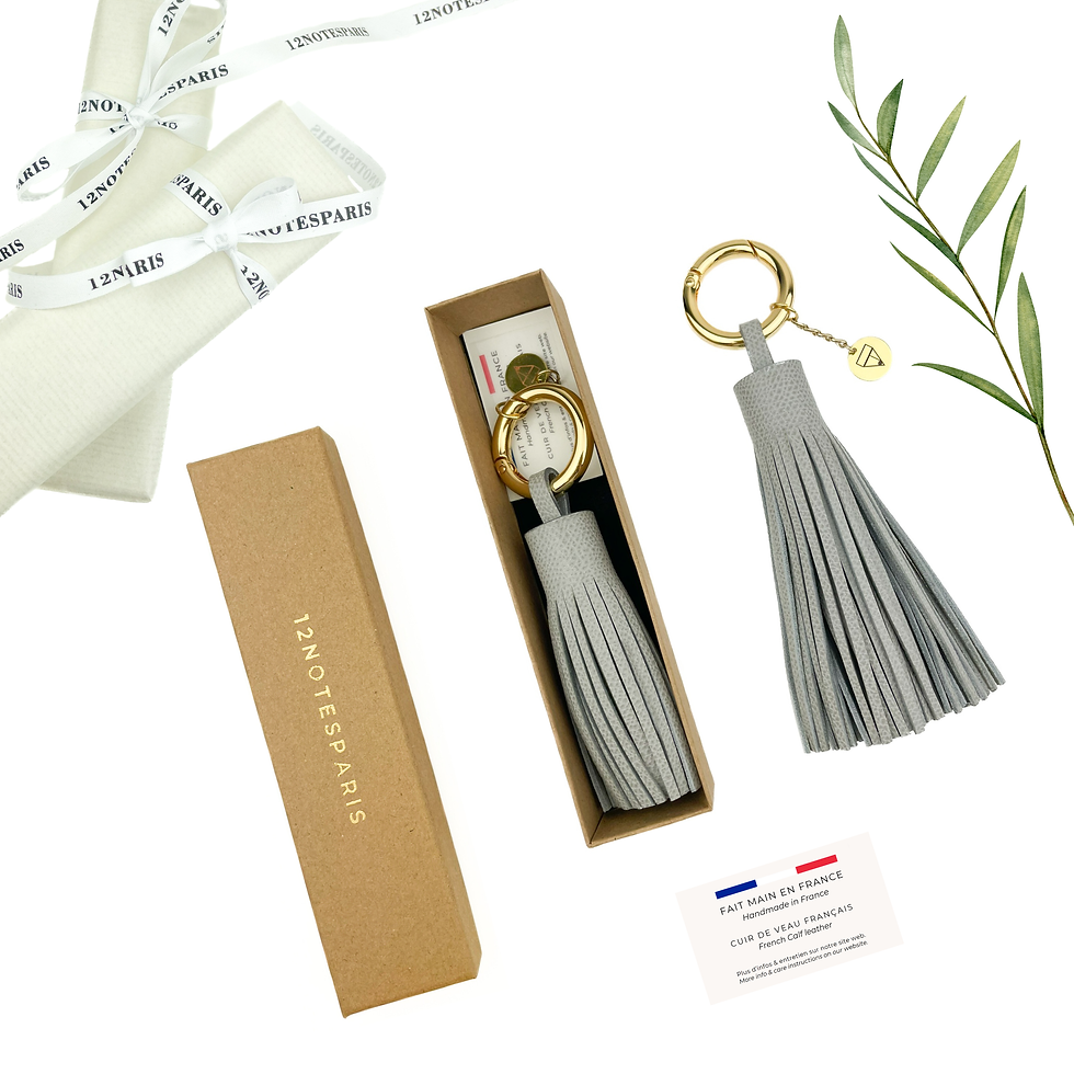 Thumbnail: Light Gray Tassels