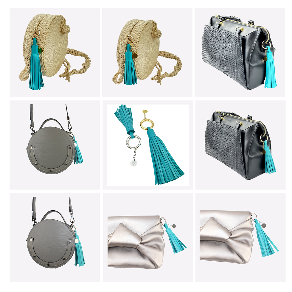 Thumbnail: Teal Tassels