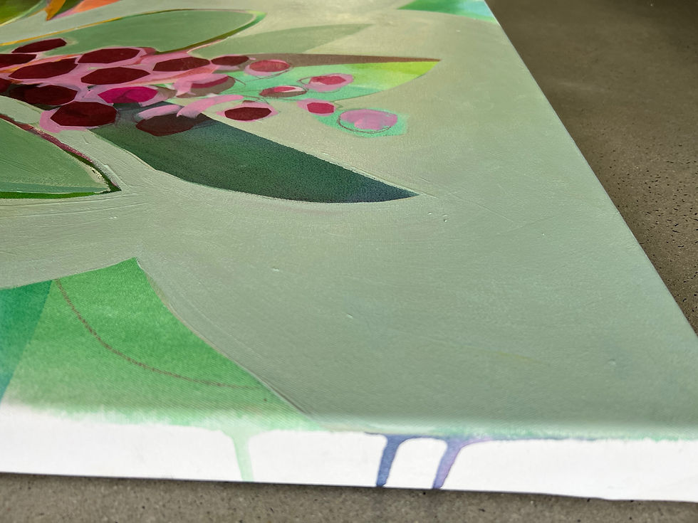 Thumbnail: Green Berries Framed