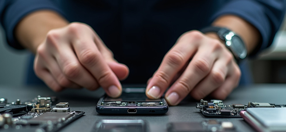 Telefon tamir işleminden görüntü