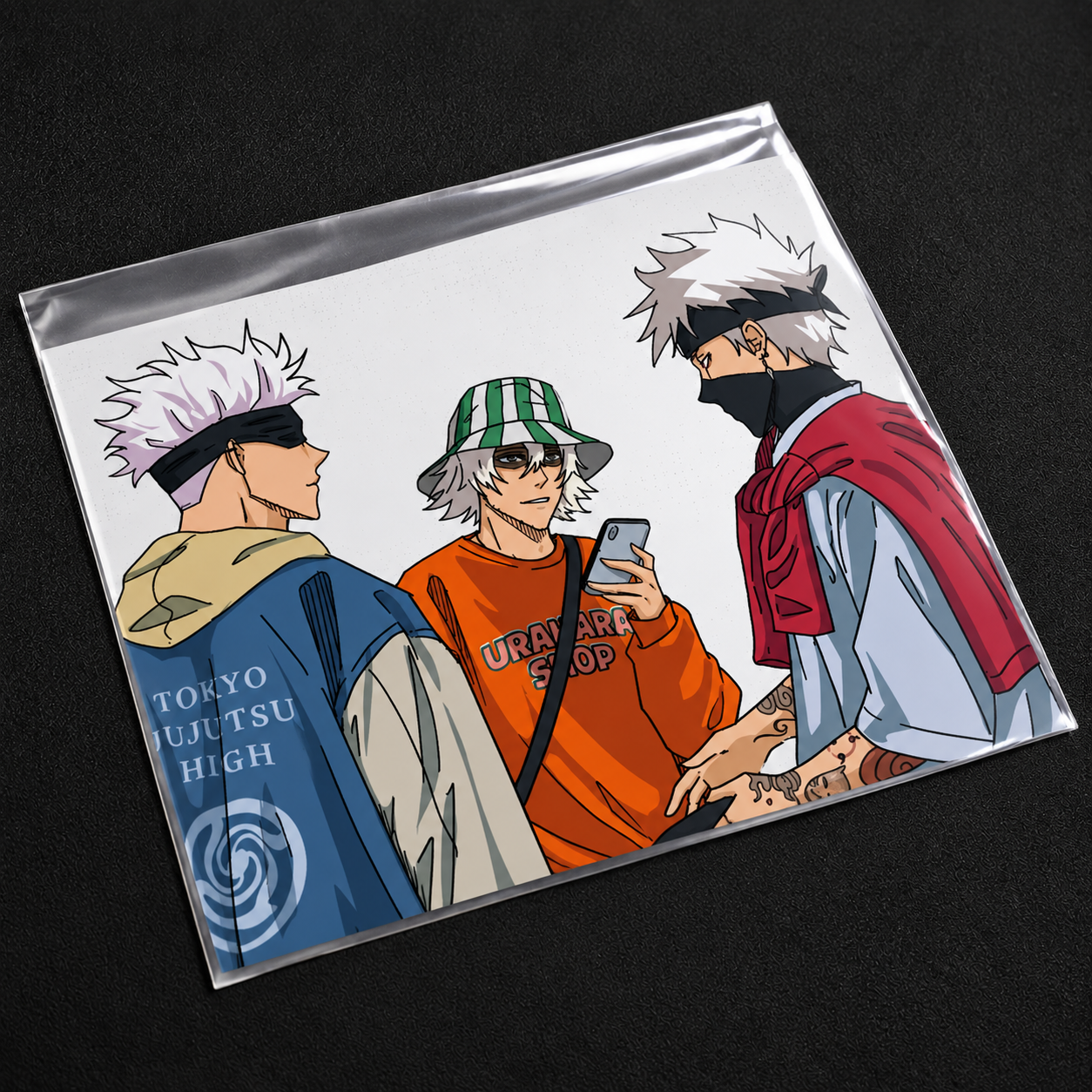 Gojo, Urahara, Kakashi Anime Iron-On Patch