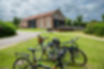 Flint Barn Cafe with bikes parked outside