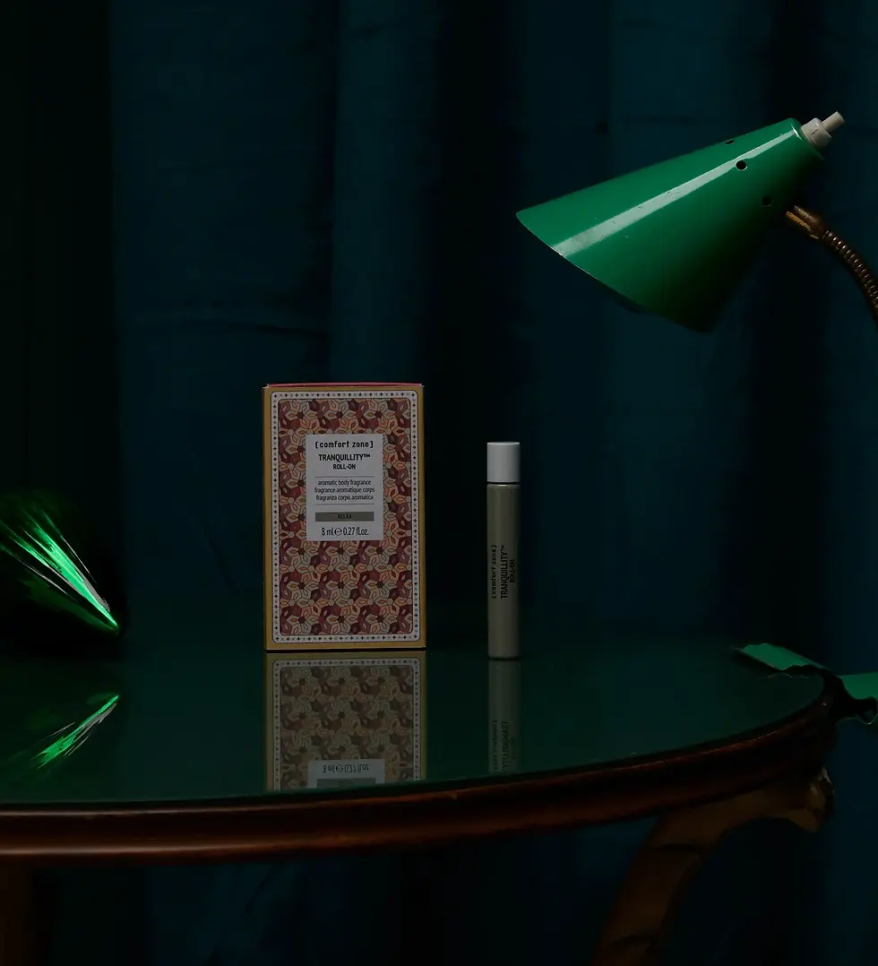 immagine in movimento del roll on con profumazione rilassante tranquillity comfort zone