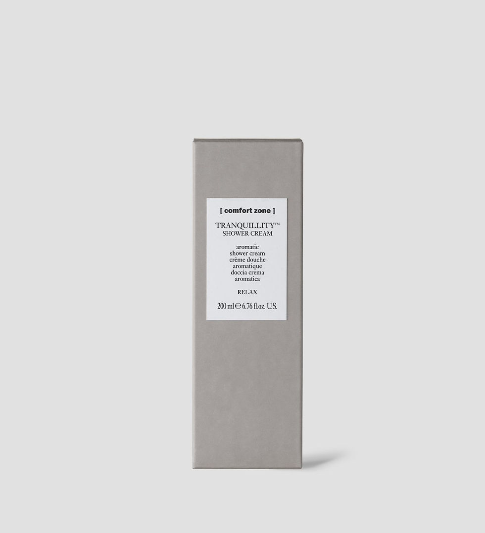 Miniatura: scatola grigia della comfort zone per la tranquillity shower cream bagno schiuma rilassante