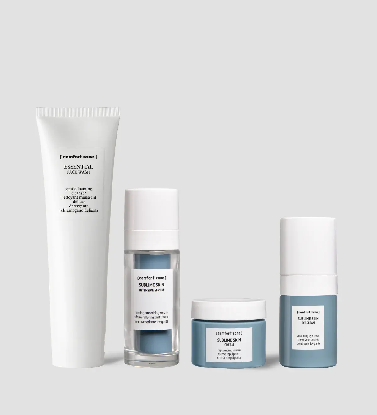 kit anti age completo sublime skin comfort zone per rughe, contorno occhi