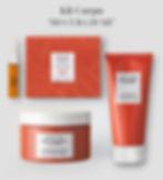 I tre prodotti del kit rimodellante corpo chiamato ho cura di me, composto dai prodotti comfort zone body strategist d-age cream, thermal mud e caffeine shot