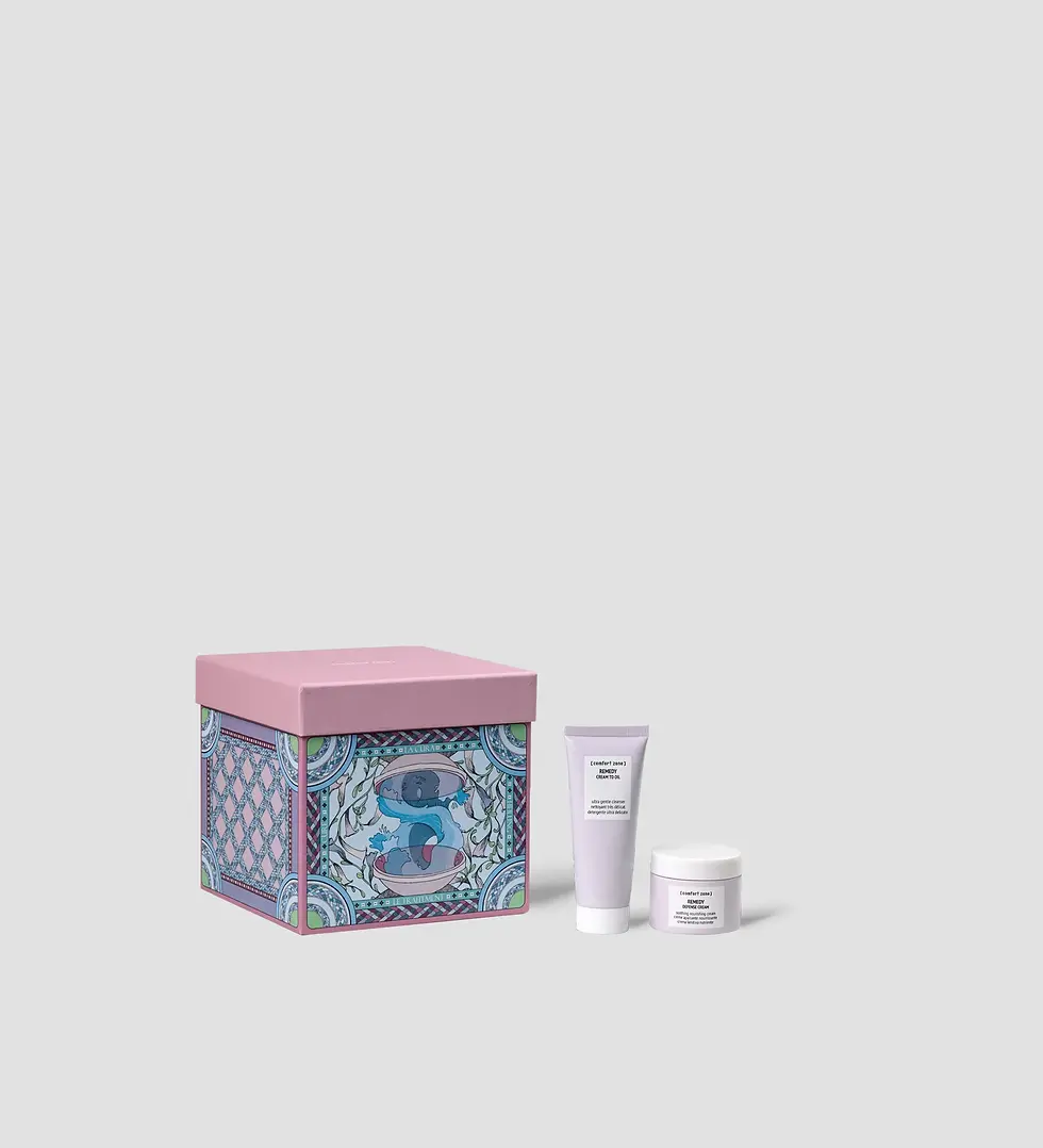 cofanetto idea regalo comfort zone remedy kit detergente lenitivo per pelle sensibile