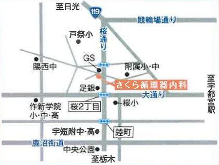 さくら循環器内科:地図