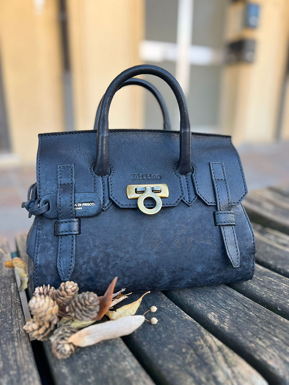 AW24 -1010 - Bauletto Nero - Satchel Black