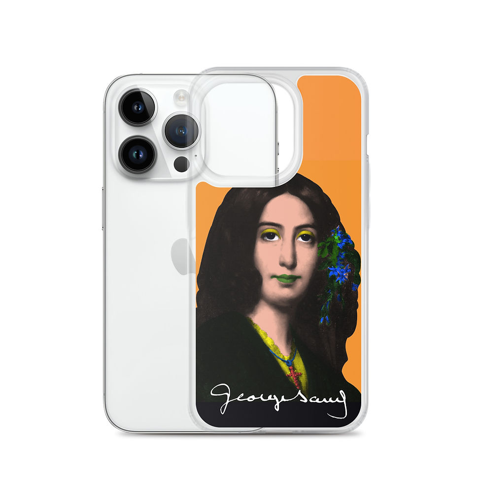 Miniature : George SAND Style POp Art - Fond Orange
