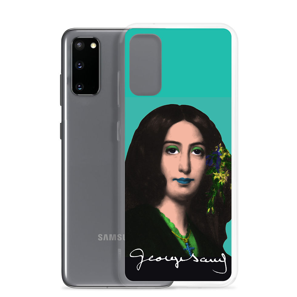 Miniature : George SAND - Pop Art  - Fond Vert Samsung 