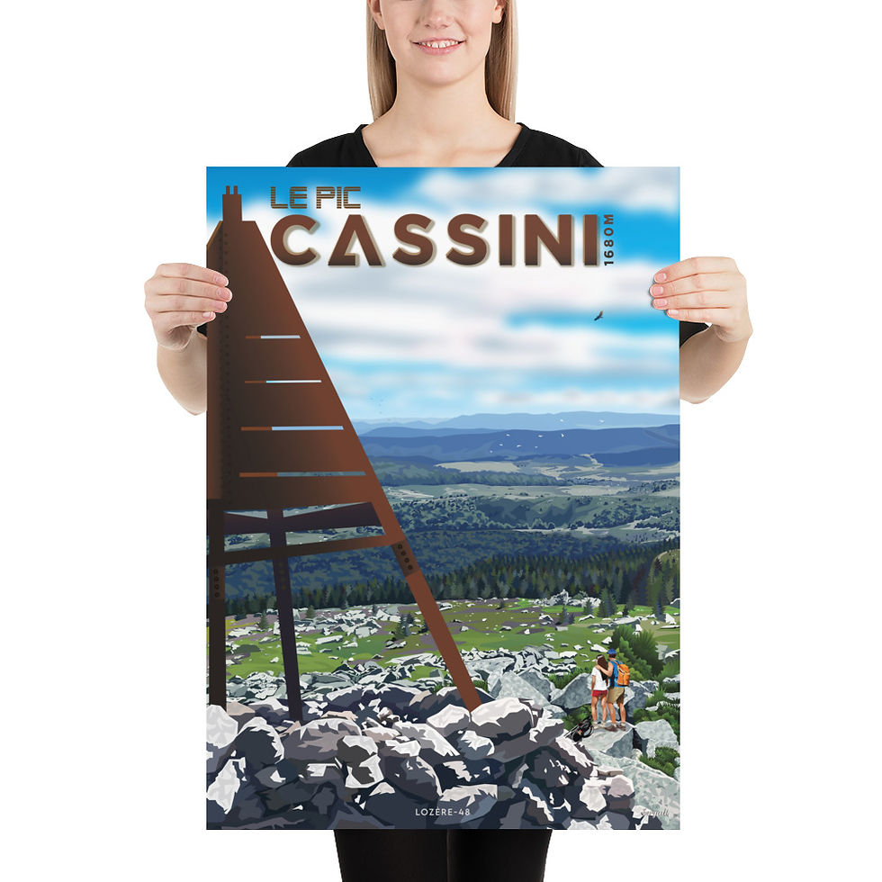 Poster Le Pic CASSINI - Lozère
