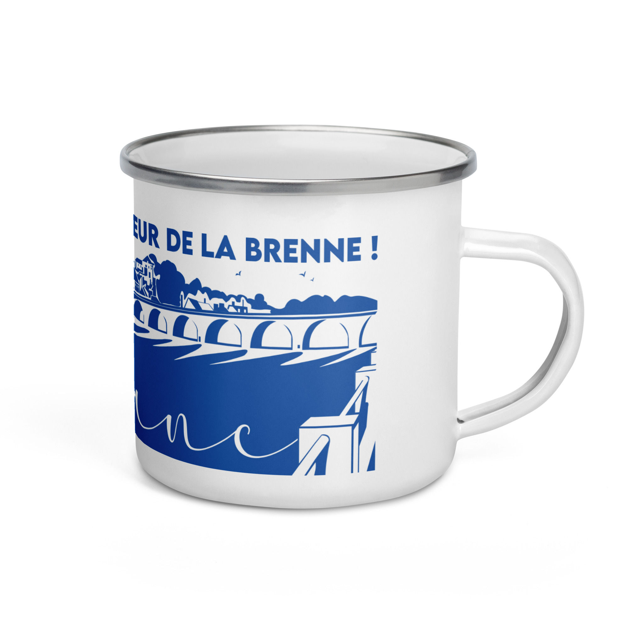Mug émaillé - La ville du Blanc - Indre (36) - Le Berry