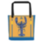 Miniature : Le Homard Bleu - Fond Orange